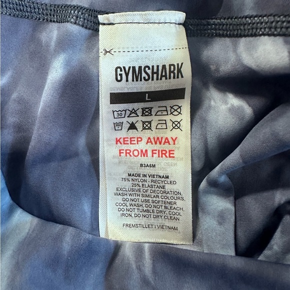 Gymshark Blue Gray Tie-Dye Leggings - Picture 9 of 9